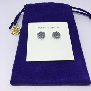 Tory Burch Hex Logo Stud Earring style:31155532